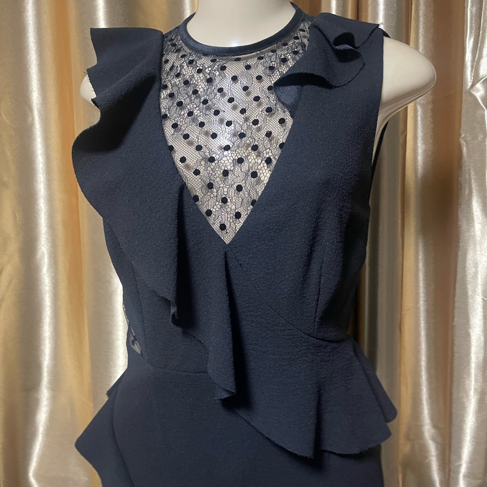 Elegant Black Ruffle Dress